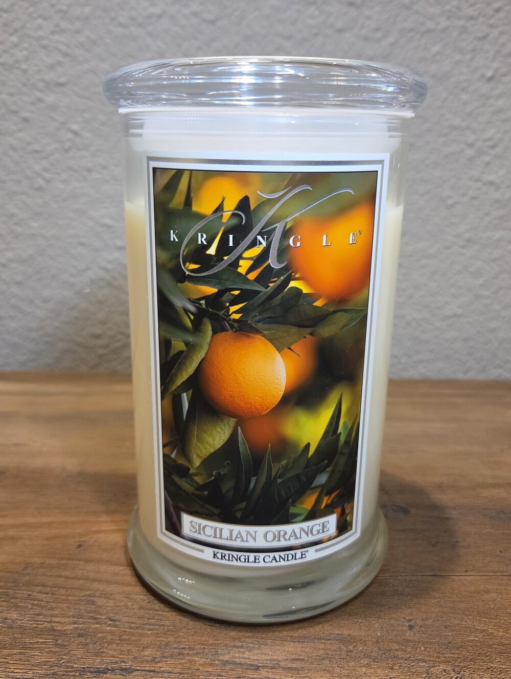 Kringle Candle Sicilian Orange Large 2 Wick New